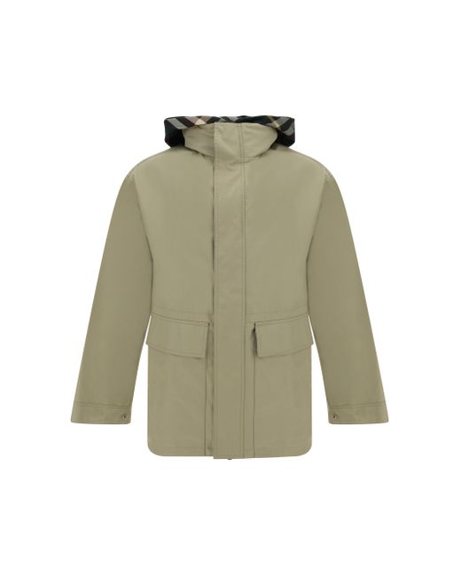 Burberry Green Giacca Parka for men