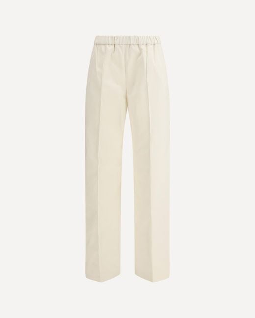 Fabiana Filippi Natural Cotton Gabardine Pants