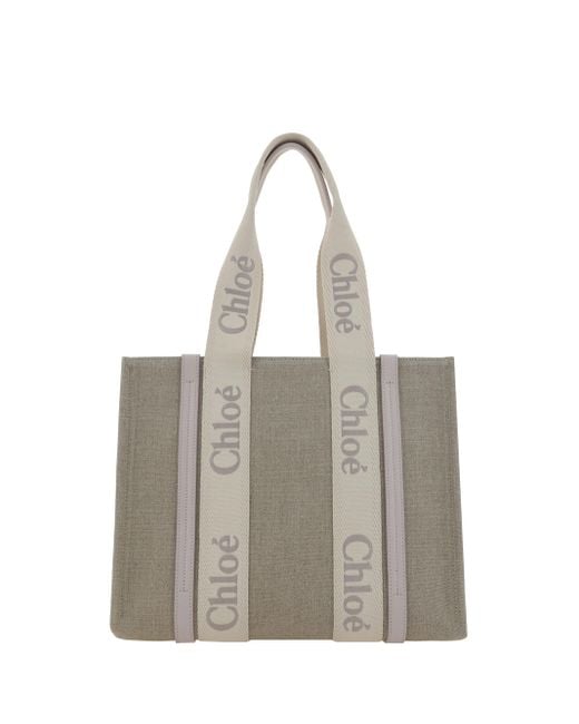 Chloé Gray Woody Handbag