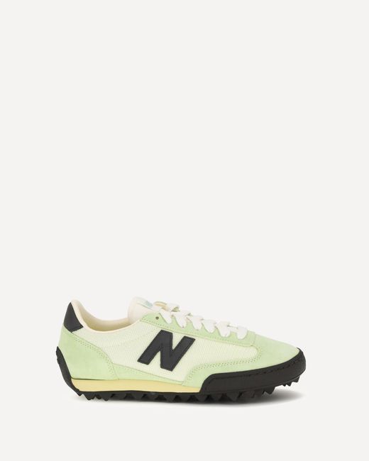 New Balance White Gator Run Sneakers