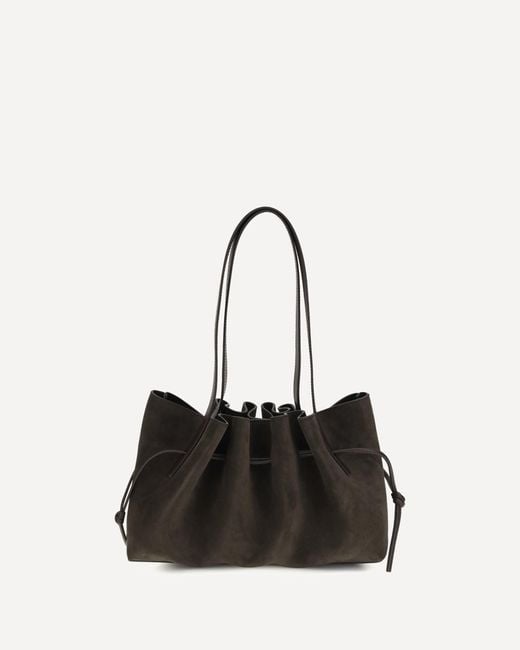 Yuzefi Black Scallop Shoulder Bag