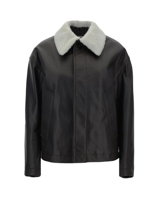 Bottega Veneta Black Leather Jacket