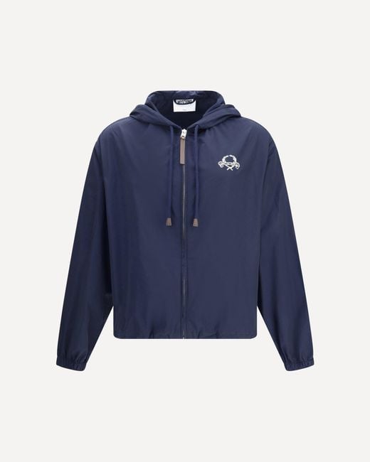Giacca Impermeabile di Moschino in Blue da Uomo