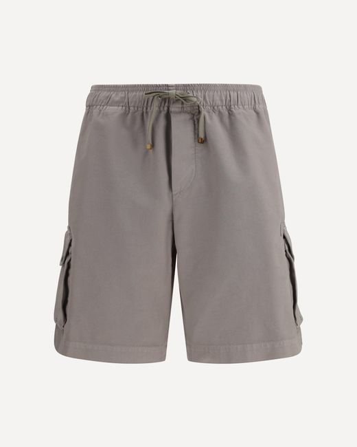 Brunello Cucinelli Gray Cargo Shorts for men
