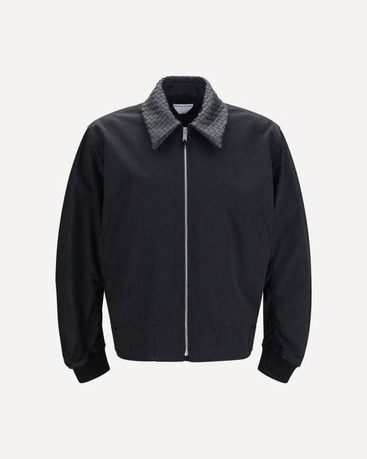 Bottega Veneta Blue Padded Technical Nylon Jacket for men
