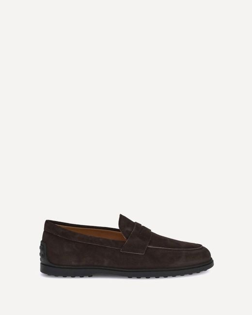 Tod's White Suede Loafers for men