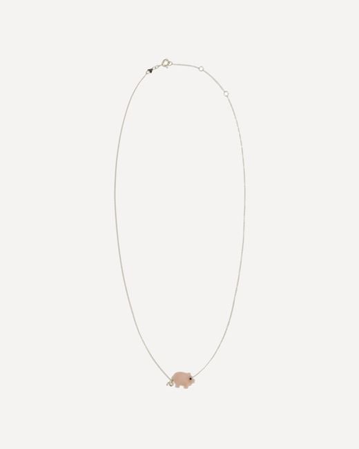 Aliita White Piggy Necklace