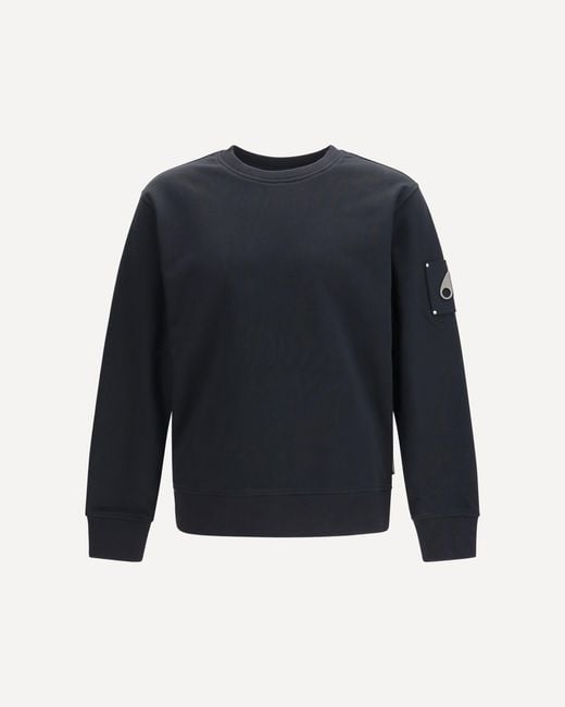 Moose Knuckles Blue Hartsfield Crewneck Sweatshirt for men