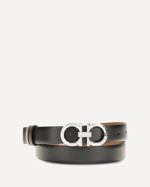 Ferragamo Multicolor Reversible And Adjustable Gancini Belt
