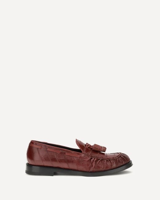 Fratelli Rossetti Red Tasseled Loafers
