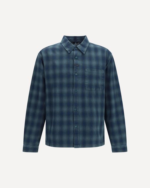 Represent Blue Checked Flannel Shirt for men