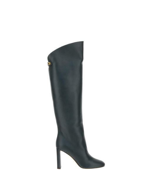 Skorpios Adriana High Boots in Black | Lyst