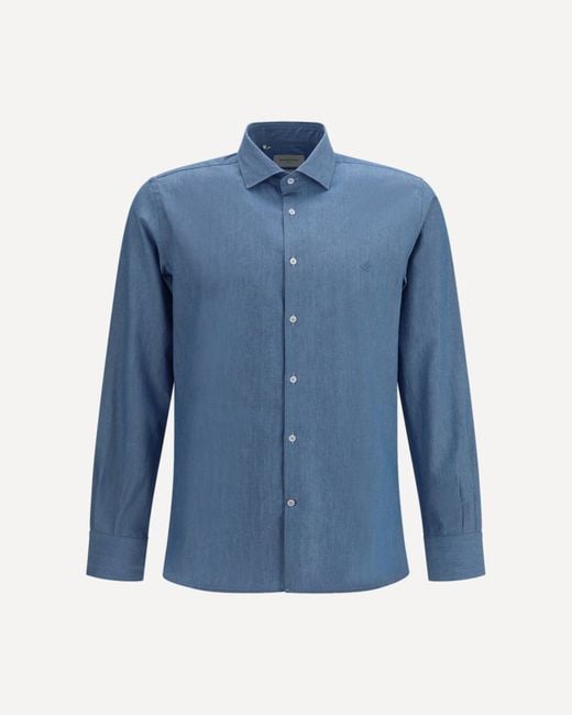 Camicia di Brooksfield in Blue da Uomo