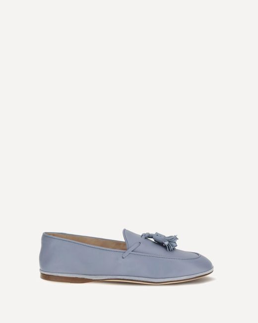 Fratelli Rossetti White Leather Tassel Loafers