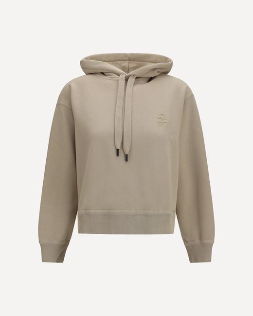 Isabel Marant Natural Salmy Logo Hoodie