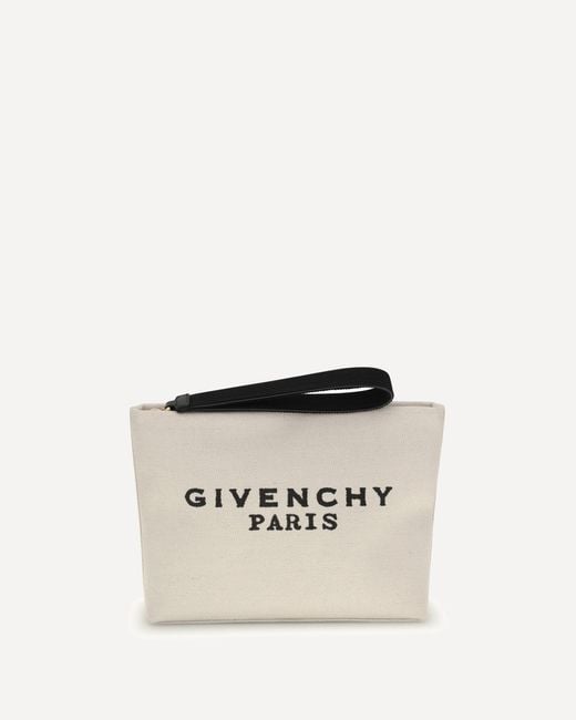Givenchy White Canvas Pochette