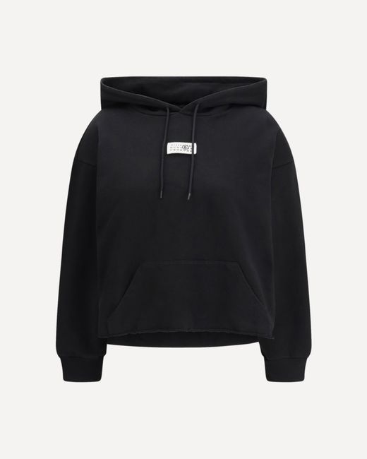 MM6 by Maison Margiela Black Cotton Hoodie