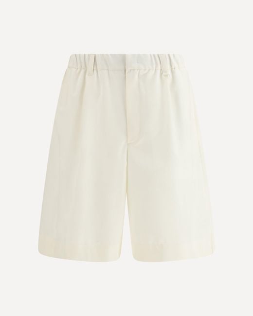 Laminar White Tailored Shorts for men