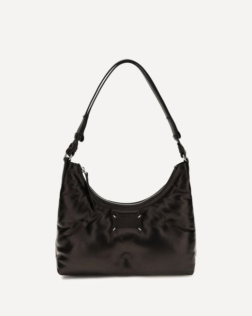 Margiela Black Small Glam Slam Hobo Shoulder Bag