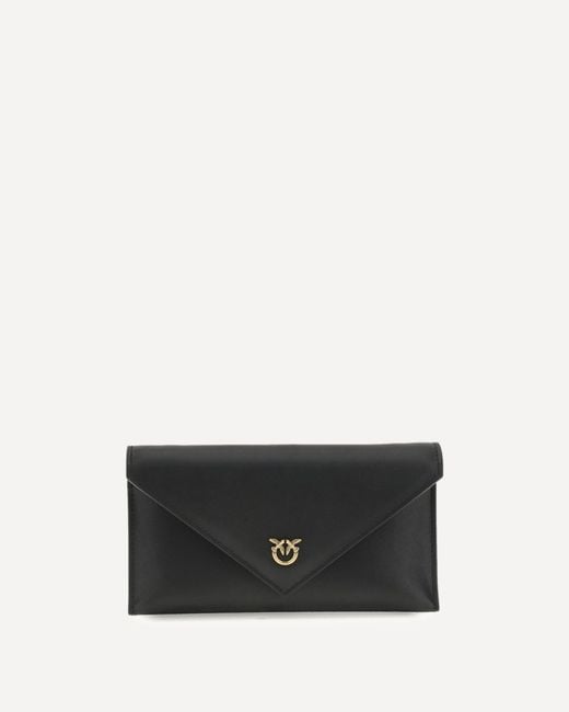 Pinko White Love Birds Logo Mini Clutch Bag