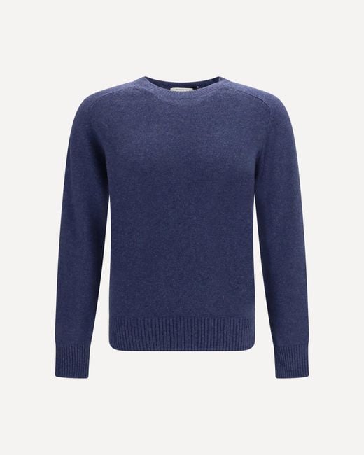 Brooksfield Blue Crewneck Sweater for men
