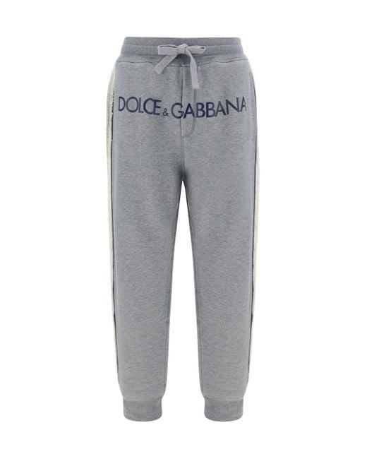 Dolce & Gabbana Gray Pantaloni Della Tuta for men