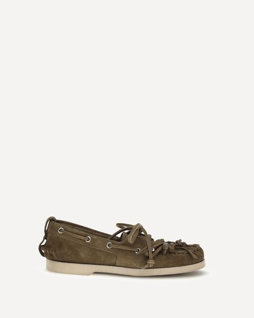 Golden Goose Deluxe Brand Natural Boat Loafers