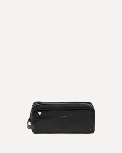 Beauty Case Con Zip di Kiton in White da Uomo