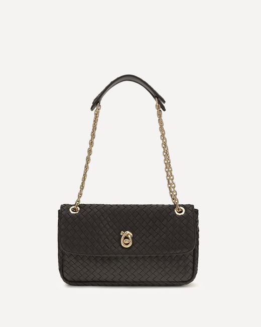 Bottega Veneta White Intreccio Shoulder Bag