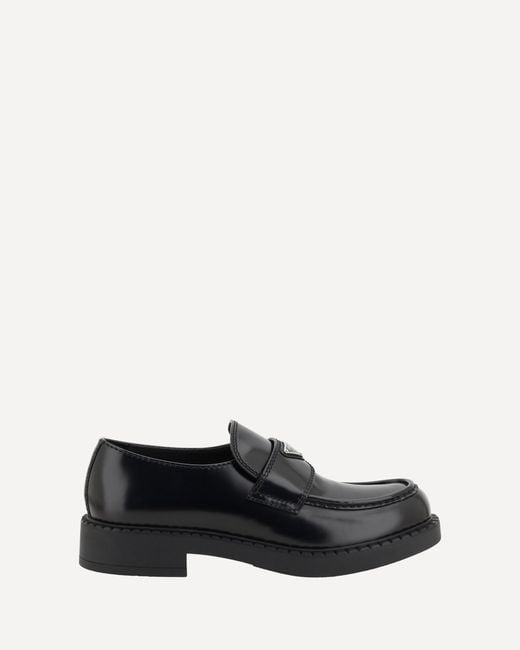 Prada White Leather Loafers for men