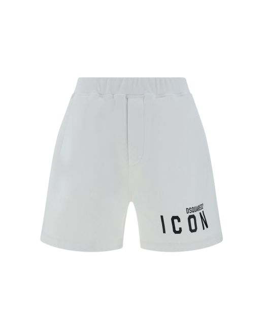 DSquared² White Bermuda Shorts for men