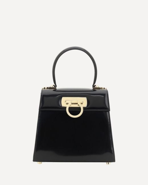 Ferragamo Black Iconic Handbag