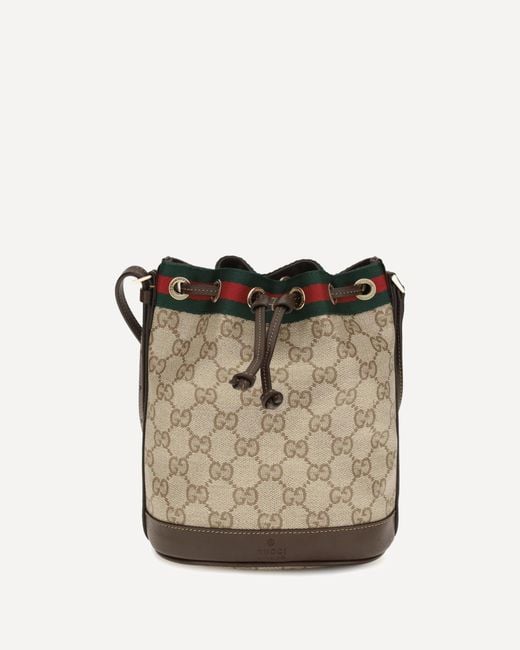 Gucci Natural Web Stripe Bucket Bag