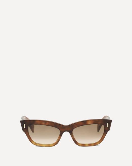 McQueen Natural Cat-Eye Sunglasses