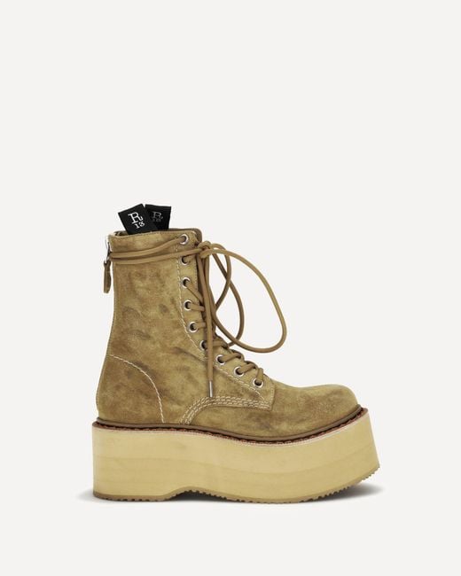 R13 Natural Double Stack Boots