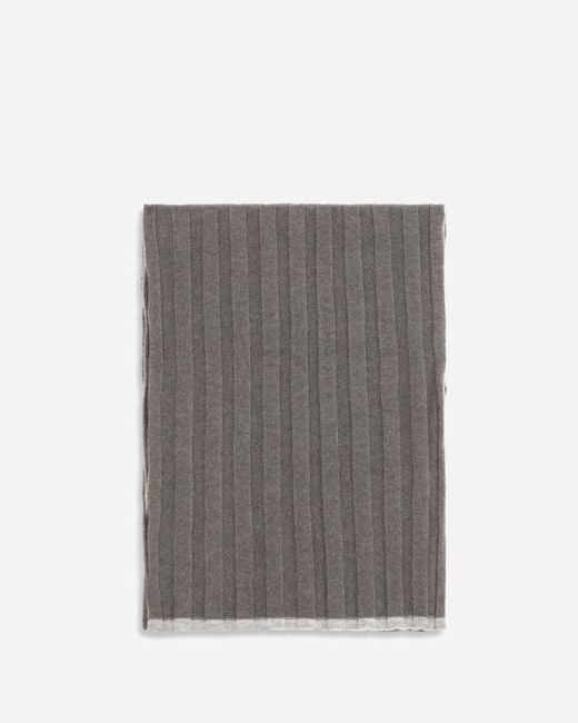 Brunello Cucinelli Gray Cashmere Scarf for men