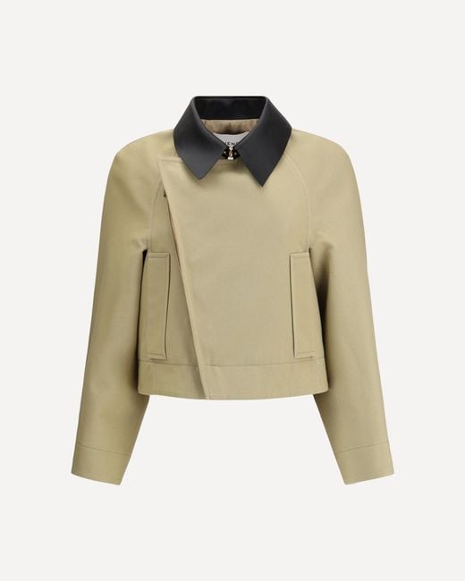 Givenchy Natural Cropped Cotton And Wool Caban