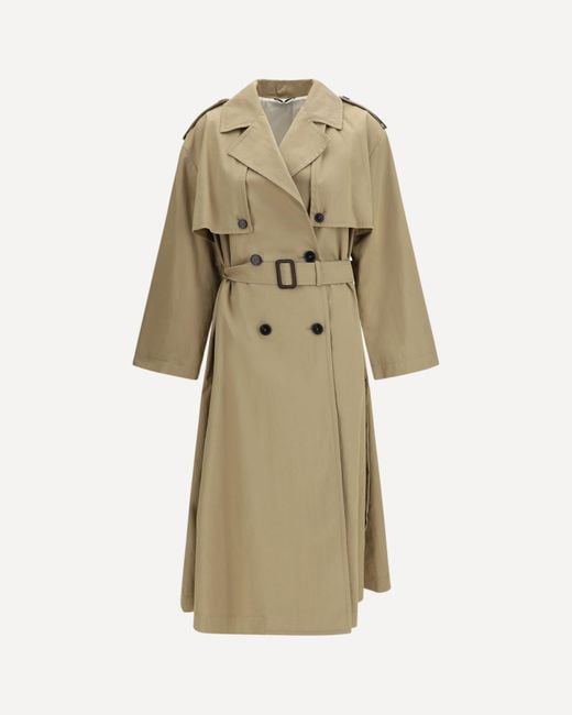 Weekend by Maxmara Natural Oversized Double-Breasted Trench