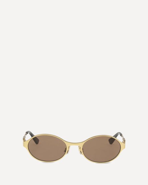 Bottega Veneta Natural Oval Sunglasses
