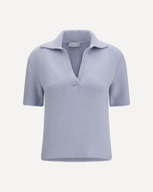 Gabriela Hearst Blue Sohan Polo