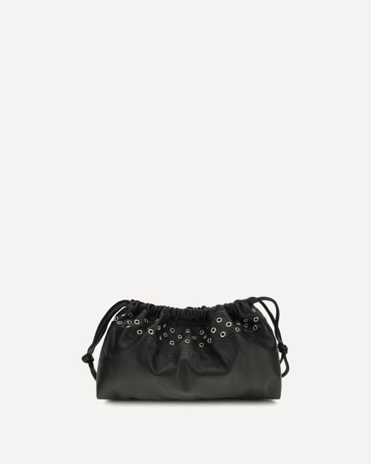 Pierre Hardy Black Double Clutch With Eyelets