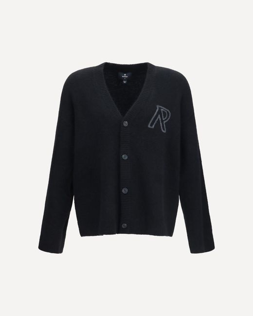 Represent Blue Buttoned V-Neck Cardigan for men