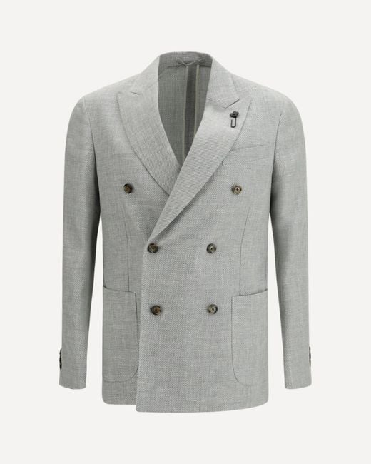 Lardini Gray Roma Blazer for men