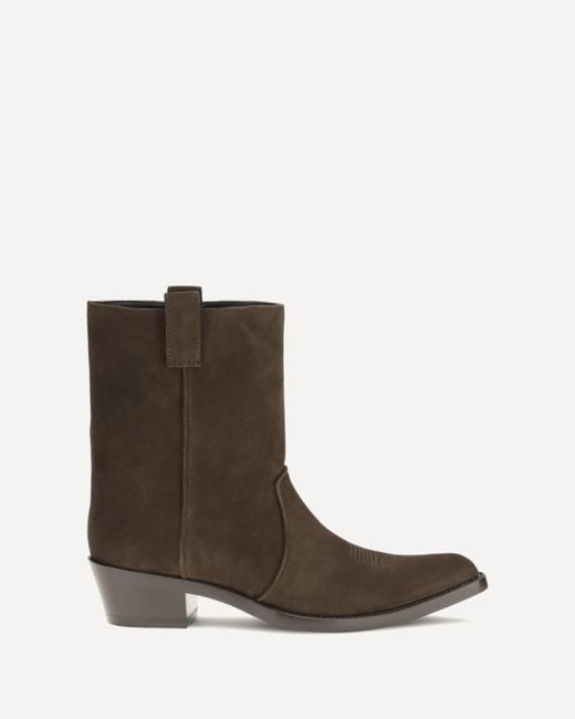 Khaite Brown Clive Ankle Boots