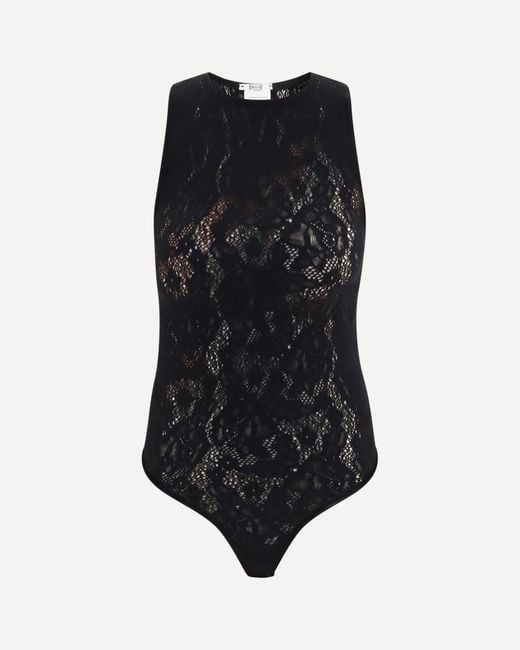 Wolford Black Infinite Rose Bodysuit