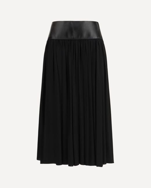 Alaïa Black Skirt With Leather Belt