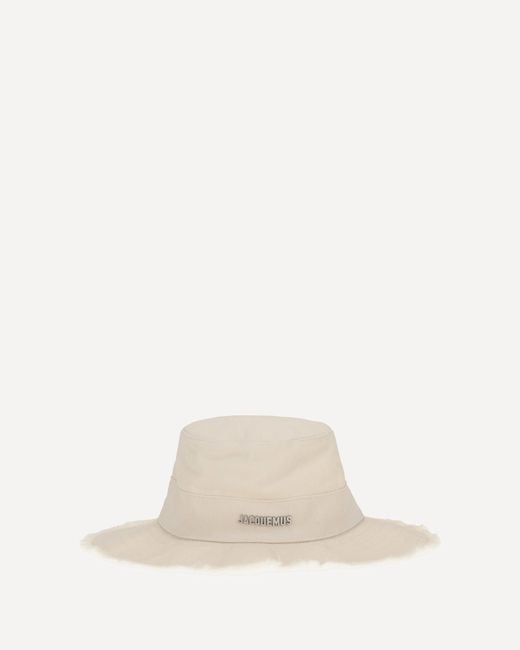 Jacquemus Natural Fringed Hat