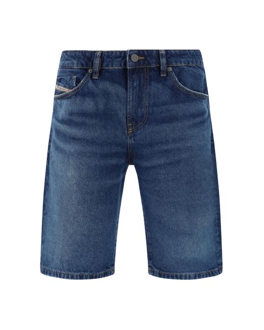 DIESEL Blue Bermuda Shorts for men