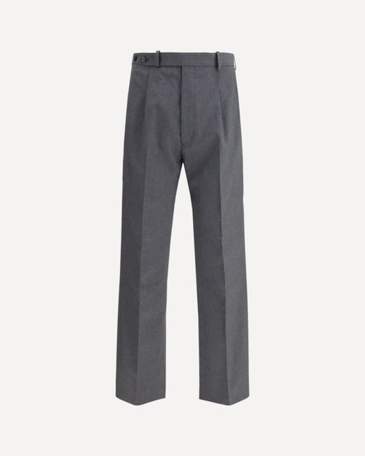 Prada Gray Wool Pants for men