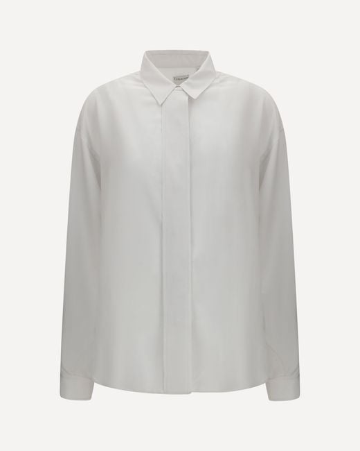 Calvin Klein Gray Amari Long-Sleeve Shirt